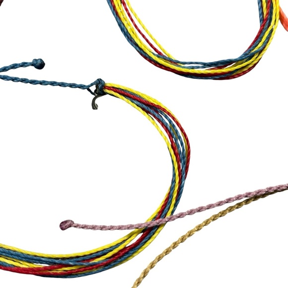 Pura Vida Bracelets Lot of 7 Palm Tree Pine Cone NEW Used Beach Boho - Picture 11 of 11